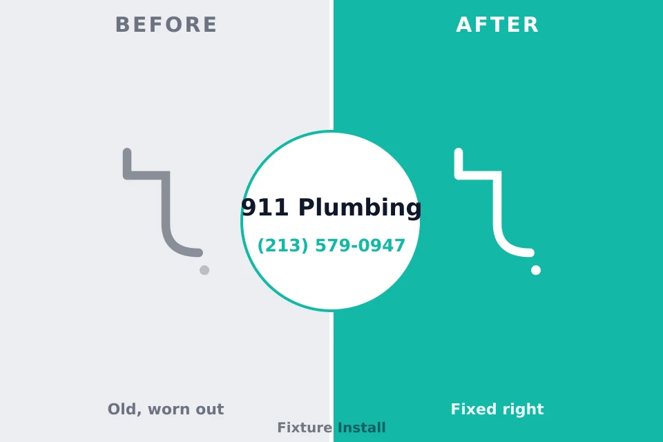 Before and after: plumbing company Medford Lakes, NJ
